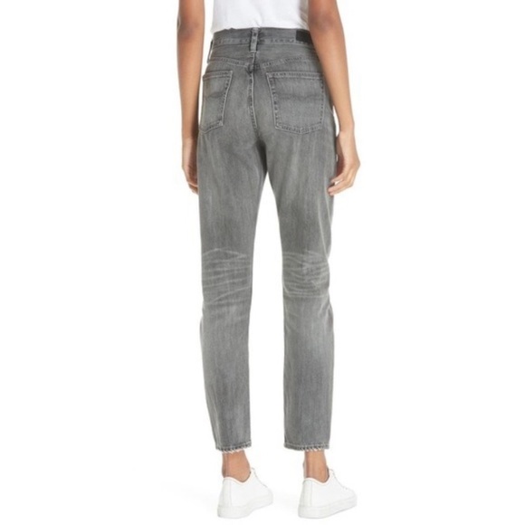 POLO RALPH LAUREN GREY HIGH WAIST SLIM
STRAIGHT CROP JEANS Size 32 NWT - Picture 2 of 15